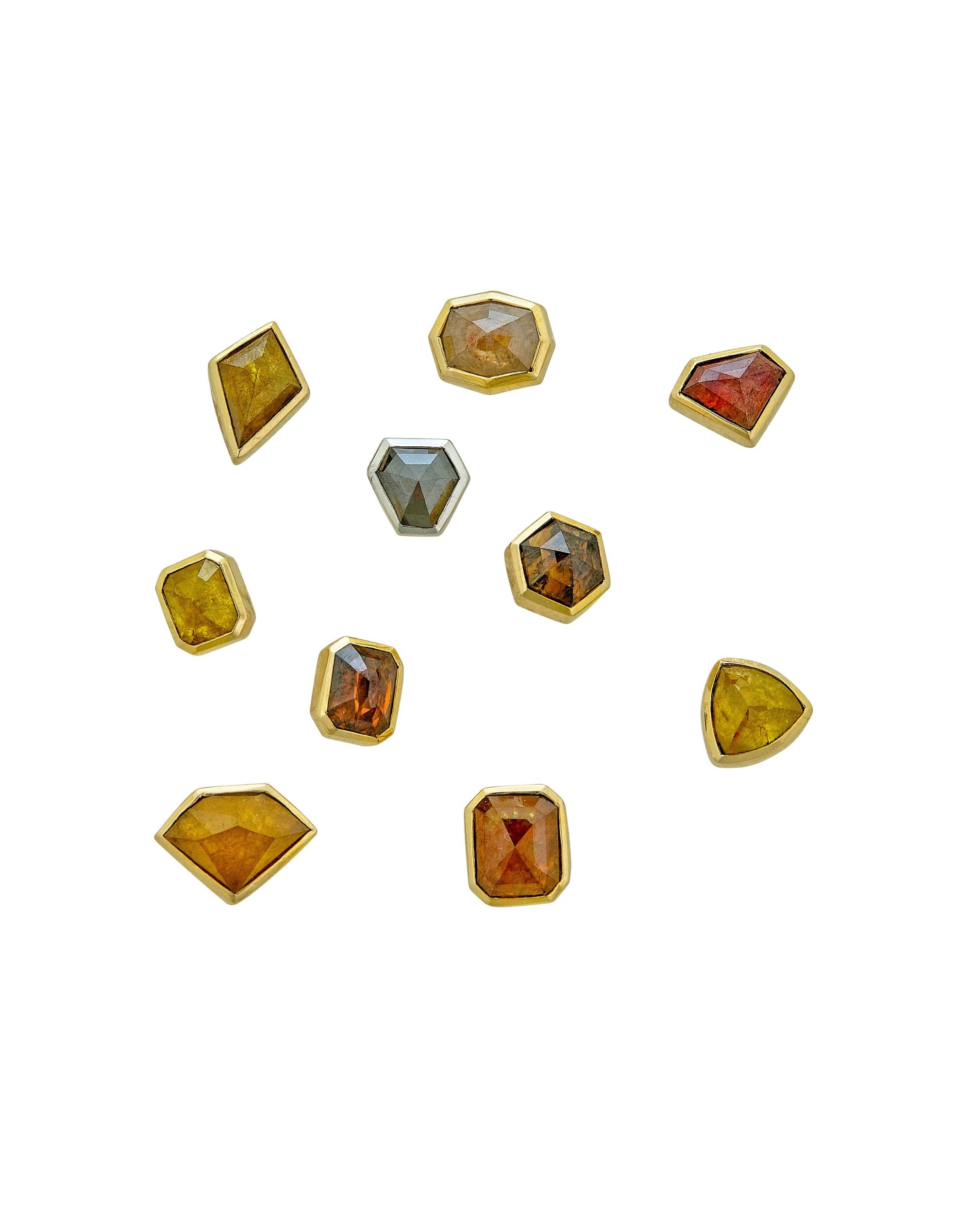 One and Only Sanctum Octa Earring - Grey Diamond