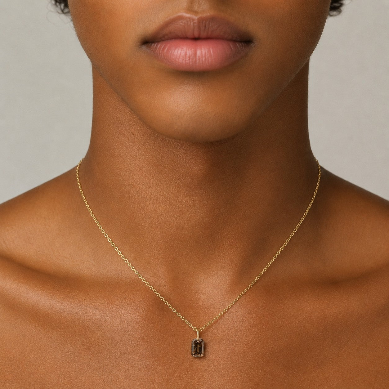 N A K E D Diamond Pendants in 14K - Transparent