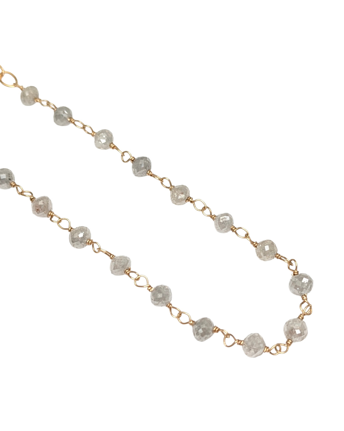 Trace Grey Diamond Rosary Choker