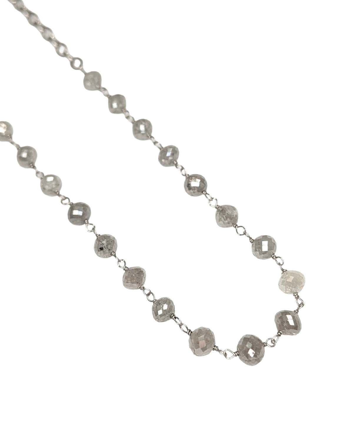 Trace Grey Diamond Rosary Choker
