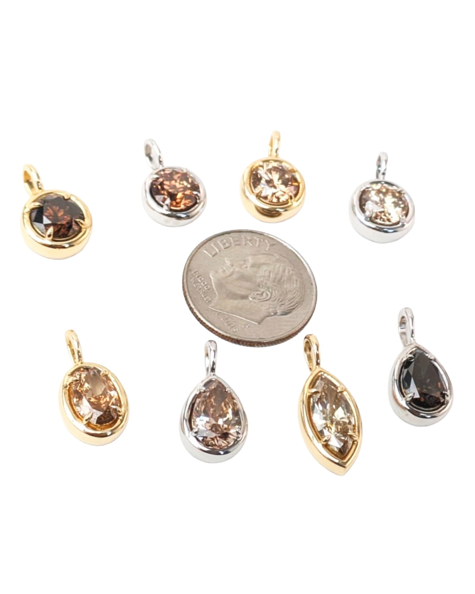 1.00ct Brown Diamond Solstice Pendants