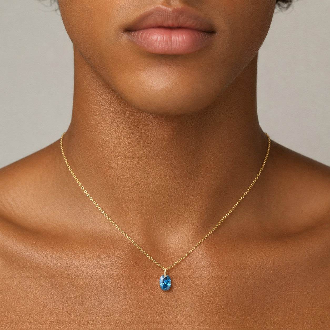 N A K E D Diamond Pendants in 14K - Transparent
