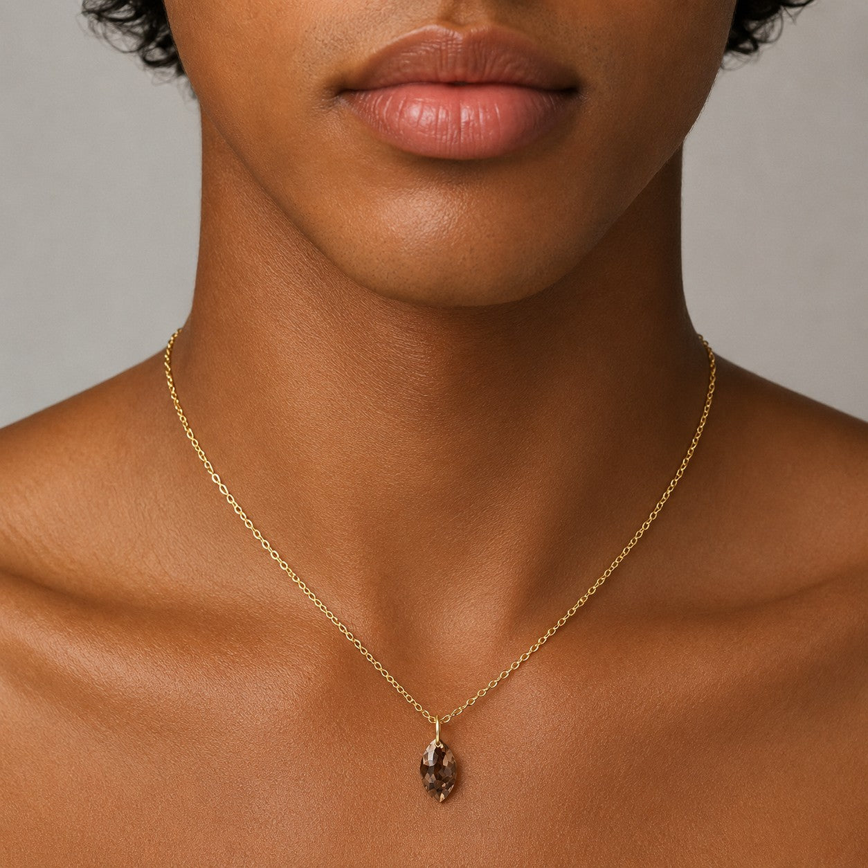 N A K E D Diamond Pendants in 14K - Black/Rustic/Salt &amp; Pepper