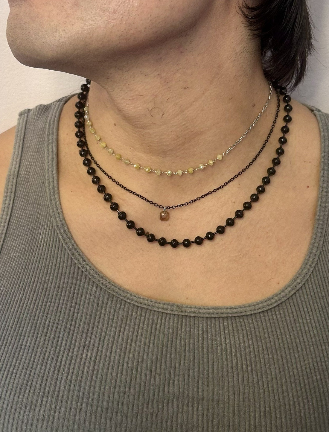 N A K E D Diamond Pendants in 14K - Rustic
