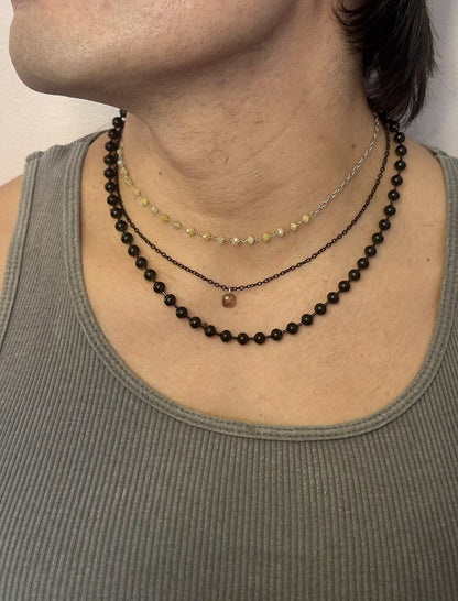 N A K E D Diamond Pendants in 14K - Rustic