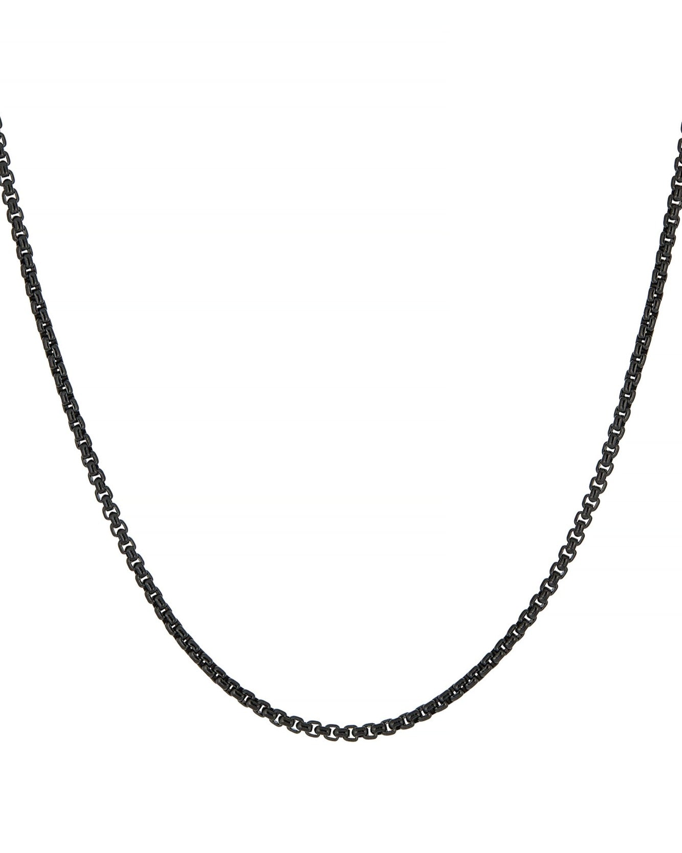 Foundations Black Steel Box Chain