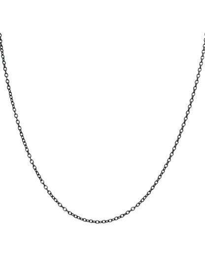 Foundations Black Steel Cable Chain