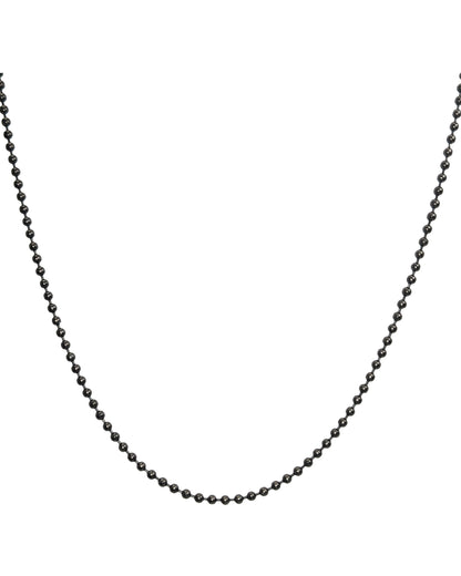 Foundations Black Steel Ball Chain