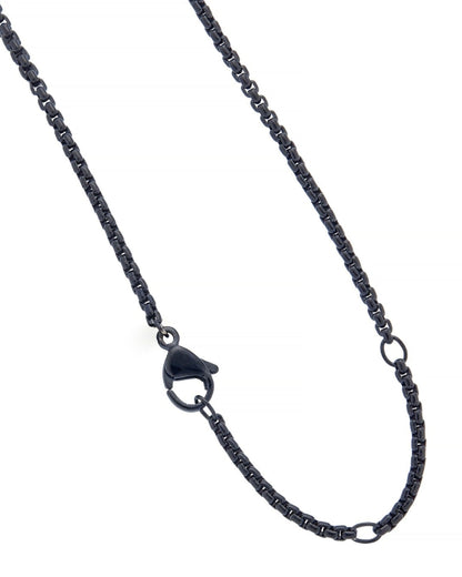 Foundations Black Steel Box Chain
