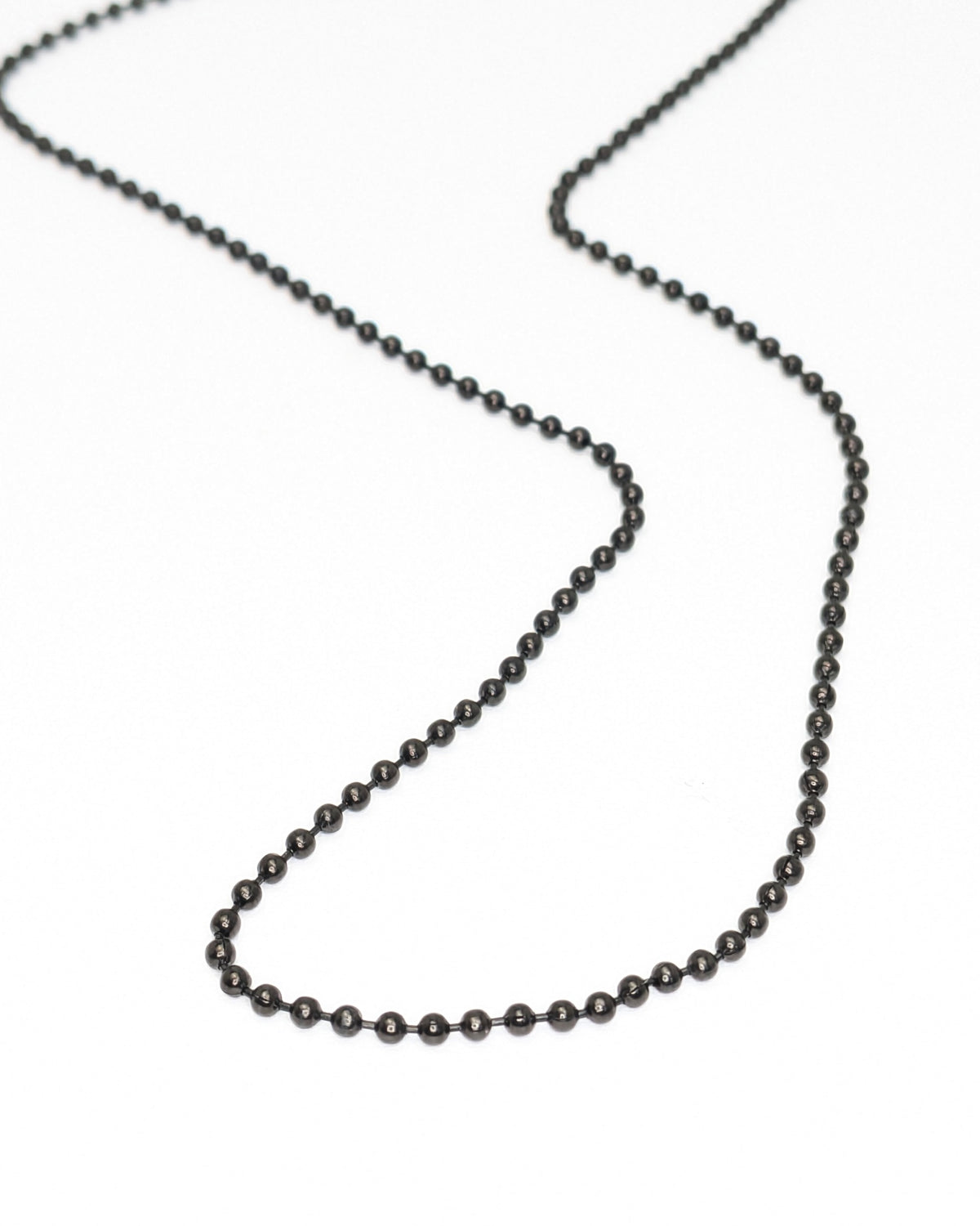 Foundations Black Steel Ball Chain