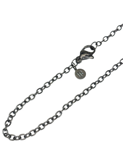 Foundations Black Steel Cable Chain