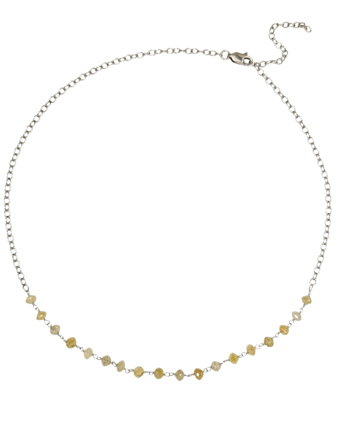 Trace Yellow Diamond Rosary Choker