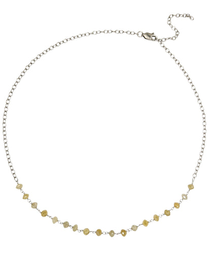 Trace Yellow Diamond Rosary Choker