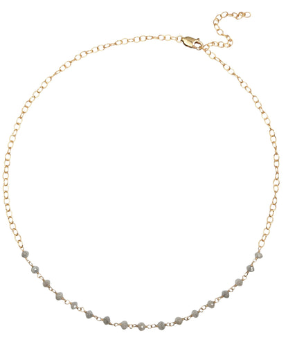 Trace Grey Diamond Rosary Choker