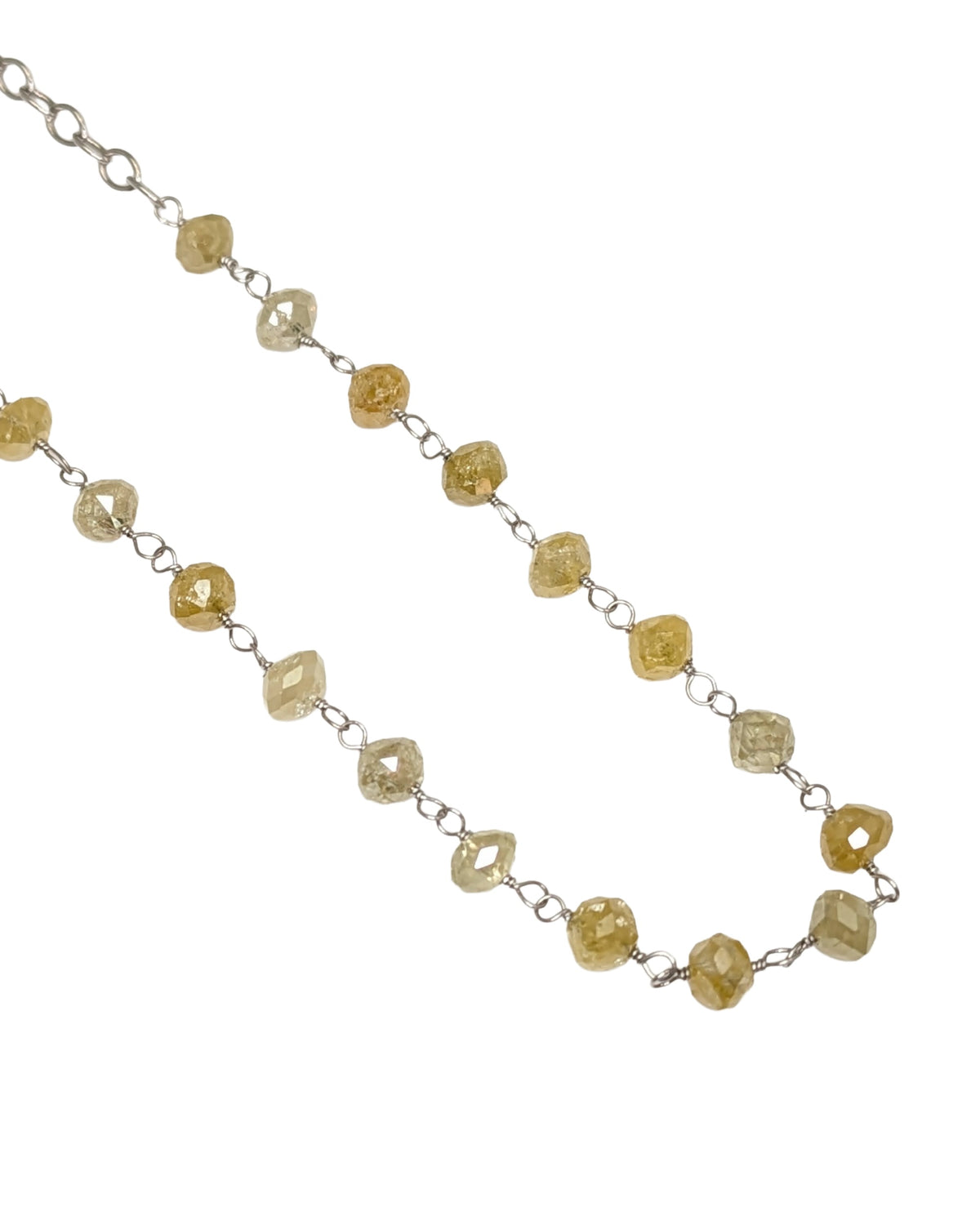Trace Yellow Diamond Rosary Choker