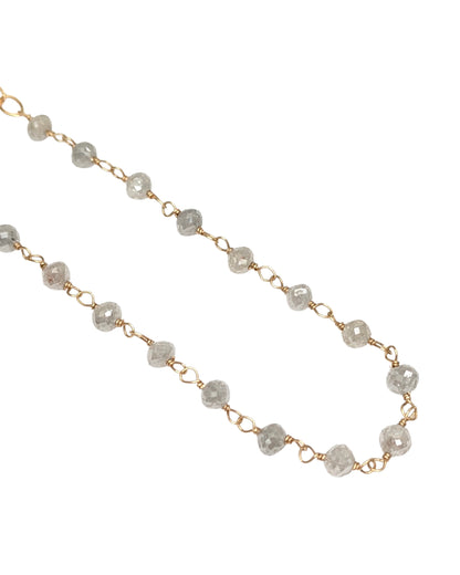 Trace Grey Diamond Rosary Choker