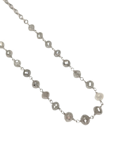 Trace Grey Diamond Rosary Choker