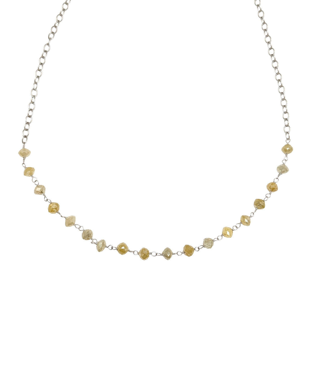 Trace Yellow Diamond Rosary Choker