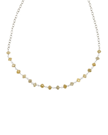 Trace Yellow Diamond Rosary Choker