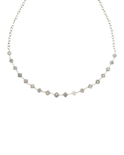 Trace Grey Diamond Rosary Choker