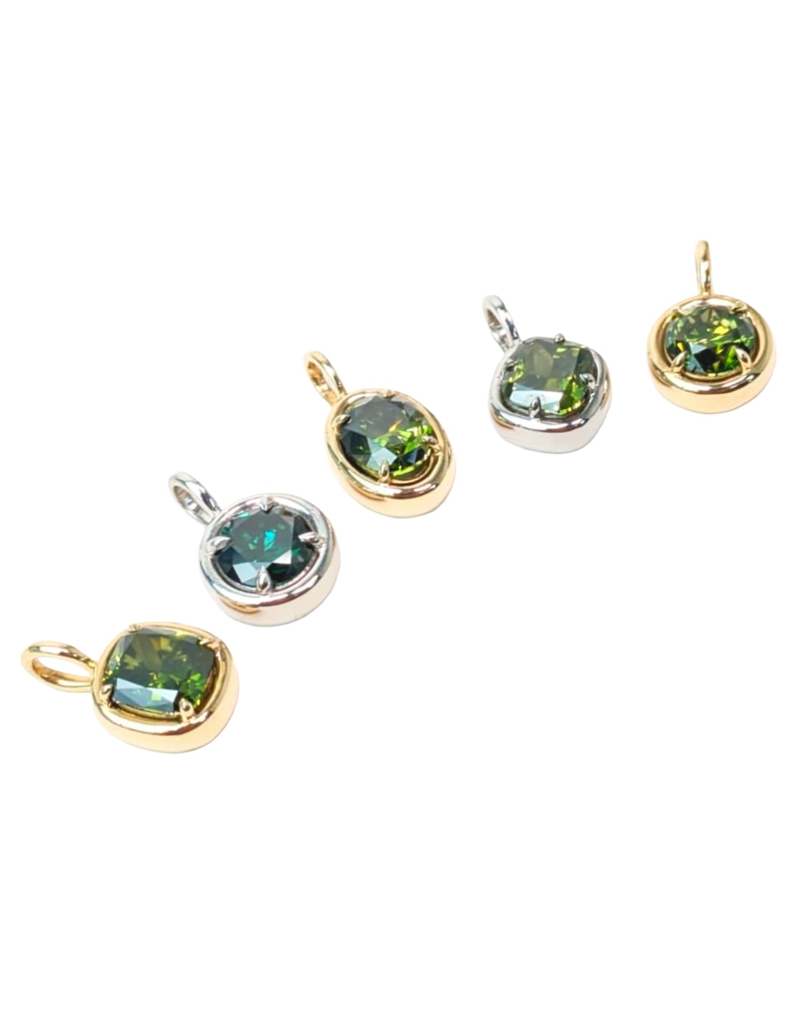 1.00ct Green Diamond Solstice Pendants