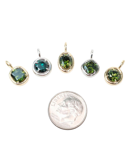 1.00ct Green Diamond Solstice Pendants