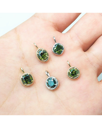 1.00ct Green Diamond Solstice Pendants