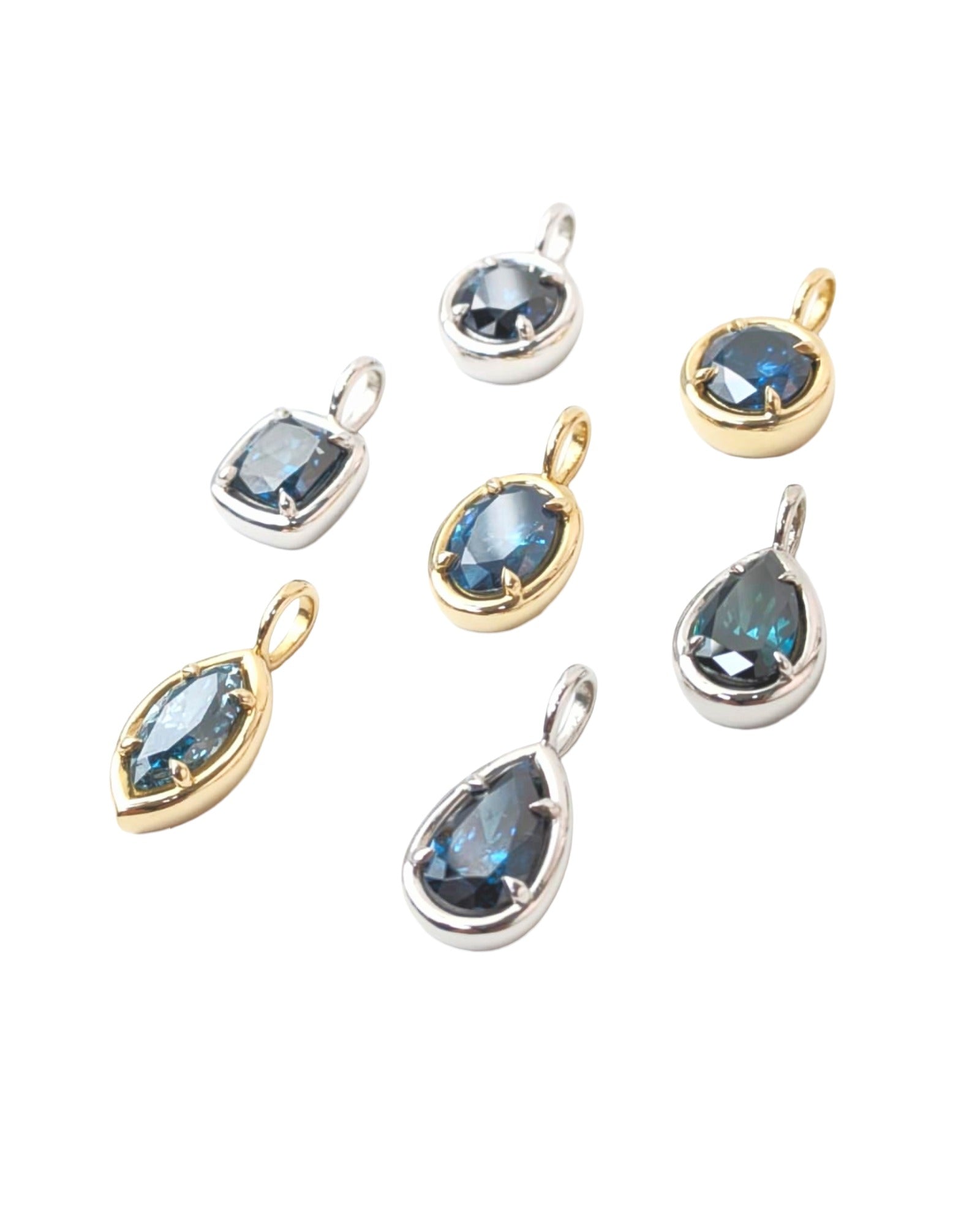1.00ct Blue Diamond Solstice Pendants