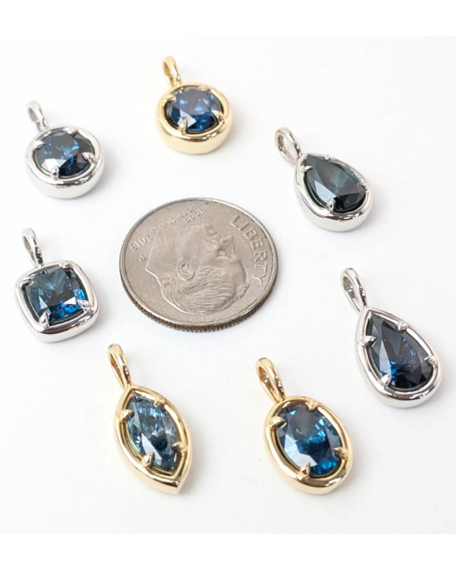 1.00ct Blue Diamond Solstice Pendants