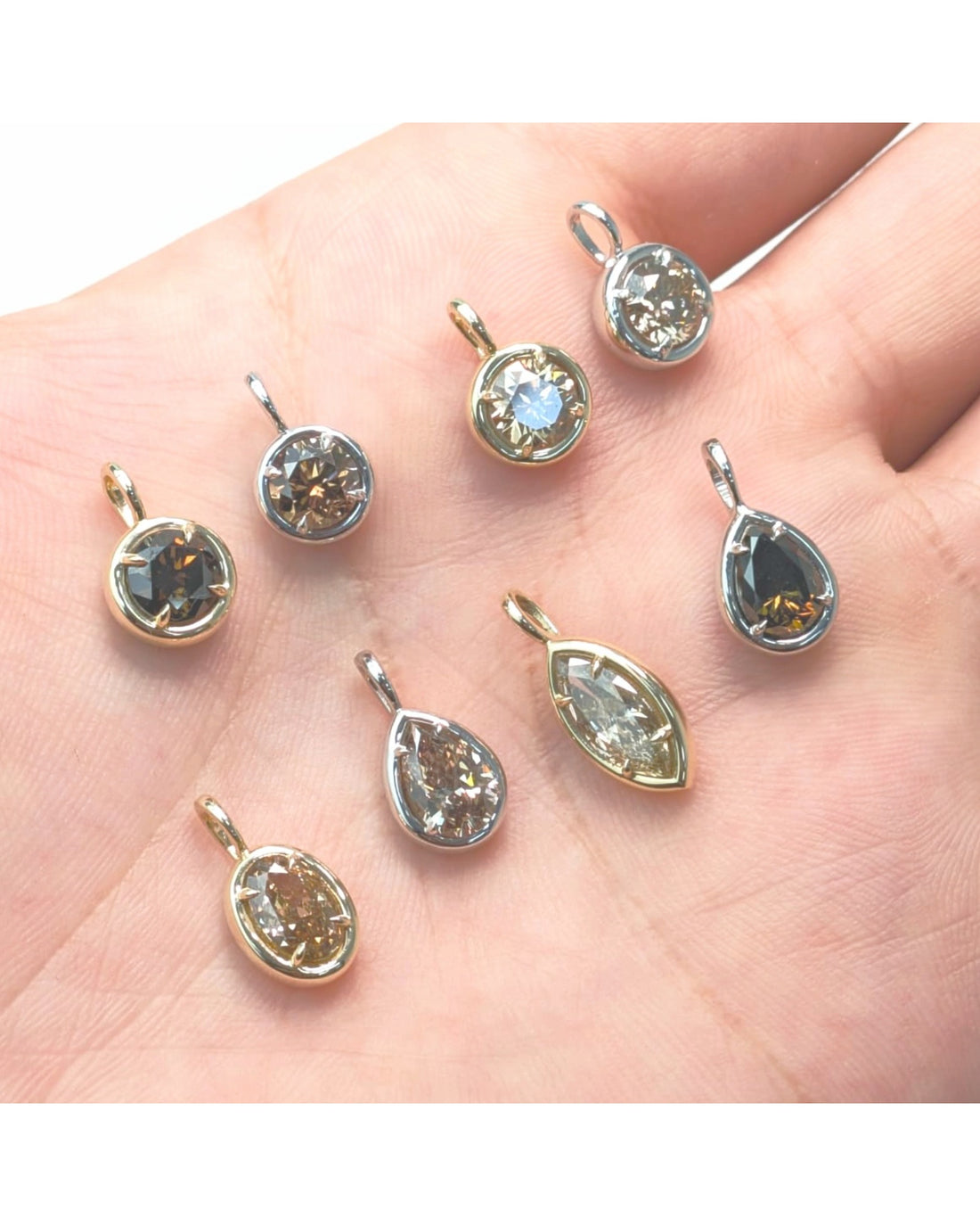 1.00ct Brown Diamond Solstice Pendants