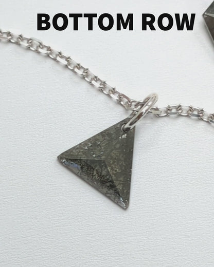 N A K E D Diamond Pendants in 14K - Salt &amp; Pepper &amp; Grey