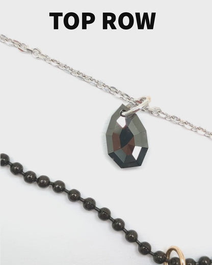 N A K E D Diamond Pendants in 14K - Black