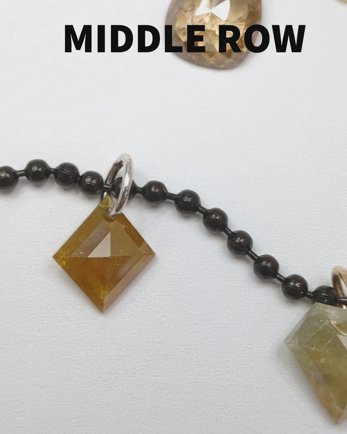N A K E D Diamond Pendants in 14K - Rustic