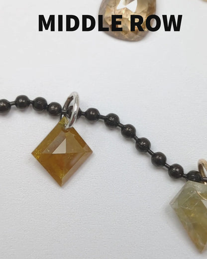 N A K E D Diamond Pendants in 14K - Rustic
